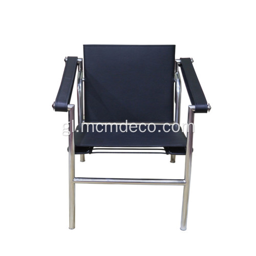 Cadeira Le Corbusier LC1 clásica en coiro auténtico